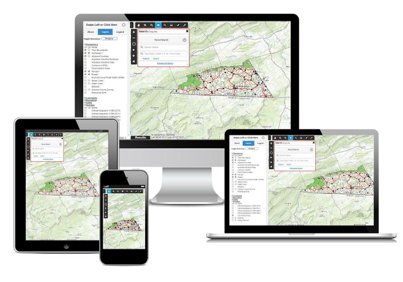 Xem bản đồ trên WebGIS, chỉ cần với thiết bị có kết nối Internet