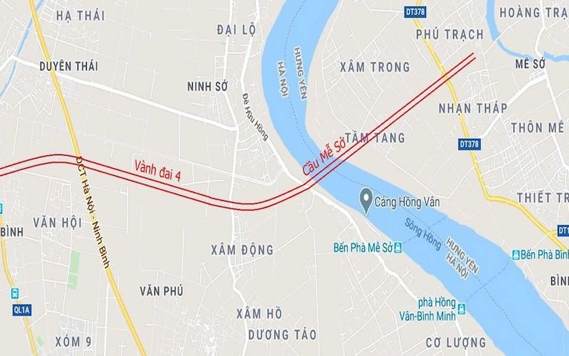 Bản đồ quy hoạch Vành đai 4 – Vùng Thủ đô.